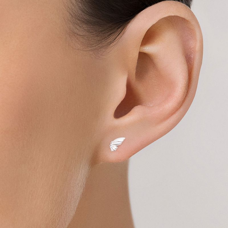 PENDIENTES DE ALAS DE MARIPOSA EN PLATA DE LEY 925 MACIZA